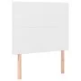 Cabecero con luces LED cuero sintético blanco 90x5x118/128 cm de vidaXL, Cabeceros y pies de cama - Ref: Foro24-3122223, Prec...