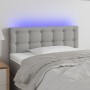 Cabecero con LED de tela gris claro 100x5x78/88 cm de vidaXL, Cabeceros y pies de cama - Ref: Foro24-3122036, Precio: 41,25 €...