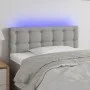 Light gray fabric headboard with LED 100x5x78/88 cm by vidaXL, Headboards and footboards - Ref: Foro24-3122036, Price: 43,90 ...
