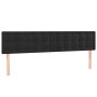Cabecero con LED de terciopelo negro 200x5x78/88 cm de vidaXL, Cabeceros y pies de cama - Ref: Foro24-3122114, Precio: 66,22 ...