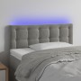 Cabecero con LED de terciopelo gris claro 90x5x78/88 cm de vidaXL, Cabeceros y pies de cama - Ref: Foro24-3122082, Precio: 49...
