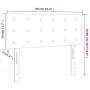Light gray velvet headboard with LED 90x5x78/88 cm by vidaXL, Headboards and footboards - Ref: Foro24-3122082, Price: 48,30 €...