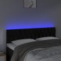Cabecero con LED de terciopelo negro 160x7x78/88 cm de vidaXL, Cabeceros y pies de cama - Ref: Foro24-3122004, Precio: 85,06 ...