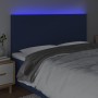 Cabecero con luces LED tela azul 180x5x118/128 cm de vidaXL, Cabeceros y pies de cama - Ref: Foro24-3122164, Precio: 113,69 €...