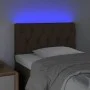 Cabecero con LED de tela marrón oscuro 80x7x78/88 cm de vidaXL, Cabeceros y pies de cama - Ref: Foro24-3121925, Precio: 47,57...