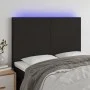 Cabecero con luces LED tela negro 144x5x118/128 cm de vidaXL, Cabeceros y pies de cama - Ref: Foro24-3122144, Precio: 100,70 ...