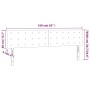 Cabecero con LED de terciopelo negro 160x5x78/88 cm de vidaXL, Cabeceros y pies de cama - Ref: Foro24-3122102, Precio: 57,89 ...
