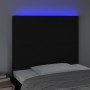 Cabecero con luces LED tela negro 80x5x118/128 cm de vidaXL, Cabeceros y pies de cama - Ref: Foro24-3122120, Precio: 60,68 €,...