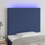 Cabecero con luces LED tela azul 100x5x118/128 cm de vidaXL, Cabeceros y pies de cama - Ref: Foro24-3122140, Precio: 54,41 €,...