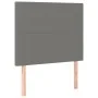 Headboard with LED lights dark gray fabric 100x5x118/128 cm by vidaXL, Headboards and footboards - Ref: Foro24-3122135, Price...