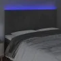 Headboard with LED lights dark gray velvet 160x5x118/128 cm by vidaXL, Headboards and footboards - Ref: Foro24-3122199, Price...