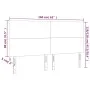 Headboard with LED lights dark gray velvet 160x5x118/128 cm by vidaXL, Headboards and footboards - Ref: Foro24-3122199, Price...