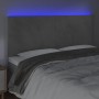 Cabecero con luces LED terciopelo gris claro 180x5x118/128 cm de vidaXL, Cabeceros y pies de cama - Ref: Foro24-3122204, Prec...