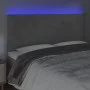 Cabecero con luces LED terciopelo gris claro 180x5x118/128 cm de vidaXL, Cabeceros y pies de cama - Ref: Foro24-3122204, Prec...