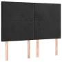 Cabecero con luces LED terciopelo negro 144x5x118/128 cm de vidaXL, Cabeceros y pies de cama - Ref: Foro24-3122194, Precio: 1...