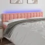 Cabecero con LED de terciopelo rosa 160x5x78/88 cm de vidaXL, Cabeceros y pies de cama - Ref: Foro24-3122105, Precio: 70,23 €...