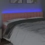 Cabecero con LED de terciopelo rosa 160x5x78/88 cm de vidaXL, Cabeceros y pies de cama - Ref: Foro24-3122105, Precio: 70,23 €...