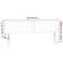 Cabecero con LED de terciopelo rosa 160x5x78/88 cm de vidaXL, Cabeceros y pies de cama - Ref: Foro24-3122105, Precio: 70,23 €...