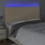 Cabecero con luces LED tela crema 160x5x118/128 cm de vidaXL, Cabeceros y pies de cama - Ref: Foro24-3122155, Precio: 122,54 ...