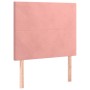 Cabecero con luces LED terciopelo rosa 80x5x118/128 cm de vidaXL, Cabeceros y pies de cama - Ref: Foro24-3122179, Precio: 64,...