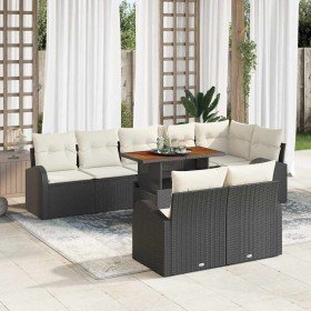 Conjunto de sofá de jardín 9 pcs Negro Poliratán en Sofás de exterior | Comprar online en Foru.es