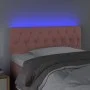 Pink velvet headboard with LED 90x7x78/88 cm by vidaXL, Headboards and footboards - Ref: Foro24-3121989, Price: 62,84 €, Disc...