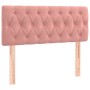Cabecero con LED de terciopelo rosa 90x7x78/88 cm de vidaXL, Cabeceros y pies de cama - Ref: Foro24-3121989, Precio: 60,60 €,...