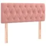 Pink velvet headboard with LED 90x7x78/88 cm by vidaXL, Headboards and footboards - Ref: Foro24-3121989, Price: 62,84 €, Disc...