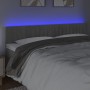 Cabecero con LED de terciopelo gris claro 180x5x78/88 cm de vidaXL, Cabeceros y pies de cama - Ref: Foro24-3121910, Precio: 6...