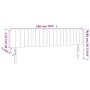 Cabecero con LED de terciopelo gris claro 180x5x78/88 cm de vidaXL, Cabeceros y pies de cama - Ref: Foro24-3121910, Precio: 6...