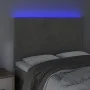 Cabecero con luces LED terciopelo gris claro 144x5x118/128 cm de vidaXL, Cabeceros y pies de cama - Ref: Foro24-3122192, Prec...