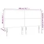 Kopfteil mit LED-Leuchten aus dunkelgrauem Stoff, 200 x 5 x 118/128 cm von vidaXL, Kopf- und Fußteile - Ref: Foro24-3122167, ...