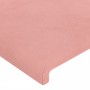 Cabecero con luces LED terciopelo rosa 144x5x118/128 cm de vidaXL, Cabeceros y pies de cama - Ref: Foro24-3122197, Precio: 12...