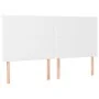 Kopfteil mit LED-Leuchten aus weißem Kunstleder, 180 x 5 x 118/128 cm von vidaXL, Kopf- und Fußteile - Ref: Foro24-3122247, P...