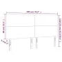 Kopfteil mit LED-Leuchten aus weißem Kunstleder, 180 x 5 x 118/128 cm von vidaXL, Kopf- und Fußteile - Ref: Foro24-3122247, P...