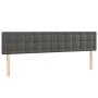 Dunkelgraues Samtkopfteil mit LED 180x5x78/88 cm von vidaXL, Kopf- und Fußteile - Ref: Foro24-3122107, Preis: 62,67 €, Rabatt: %