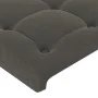 Dunkelgraues Samtkopfteil mit LED 180x5x78/88 cm von vidaXL, Kopf- und Fußteile - Ref: Foro24-3122107, Preis: 62,67 €, Rabatt: %