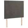 Cabecero con luces LED terciopelo gris oscuro 100x5x118/128 cm de vidaXL, Cabeceros y pies de cama - Ref: Foro24-3122187, Pre...