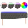 Dark gray velvet headboard with LED 180x7x78/88 cm by vidaXL, Headboards and footboards - Ref: Foro24-3122009, Price: 72,24 €...