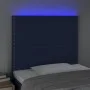 Kopfteil mit LED-Lichtern aus blauem Stoff, 100 x 5 x 118/128 cm von vidaXL, Kopf- und Fußteile - Ref: Foro24-3122280, Preis:...