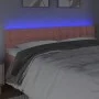 Pink velvet headboard with LED 200x5x78/88 cm by vidaXL, Headboards and footboards - Ref: Foro24-3122117, Price: 69,80 €, Dis...