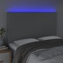 Cabecero con luces LED tela gris claro 144x5x118/128 cm de vidaXL, Cabeceros y pies de cama - Ref: Foro24-3122142, Precio: 11...