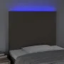 Cabecero con luces LED tela gris taupe 80x5x118/128 cm de vidaXL, Cabeceros y pies de cama - Ref: Foro24-3122122, Precio: 79,...