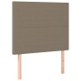 Cabecero con luces LED tela gris taupe 80x5x118/128 cm de vidaXL, Cabeceros y pies de cama - Ref: Foro24-3122122, Precio: 74,...