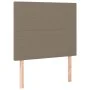 Cabecero con luces LED tela gris taupe 80x5x118/128 cm de vidaXL, Cabeceros y pies de cama - Ref: Foro24-3122122, Precio: 79,...