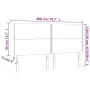 Headboard with LED lights light gray fabric 200x5x118/128 cm by vidaXL, Headboards and footboards - Ref: Foro24-3122306, Pric...