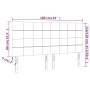 Cabecero con luces LED tela gris taupe 160x5x118/128 cm de vidaXL, Cabeceros y pies de cama - Ref: Foro24-3122434, Precio: 96...