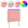 Cabecero con luces LED terciopelo rosa 90x5x118/128 cm de vidaXL, Cabeceros y pies de cama - Ref: Foro24-3122465, Precio: 65,...