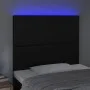 Headboard with LED lights black synthetic leather 80x5x118/128 cm by vidaXL, Headboards and footboards - Ref: Foro24-3122216,...