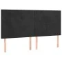 Kopfteil aus schwarzem Samt mit LED-Leuchten, 180 x 5 x 118/128 cm von vidaXL, Kopf- und Fußteile - Ref: Foro24-3122206, Prei...